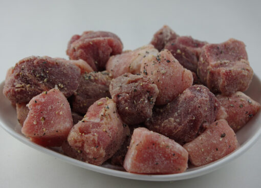 Pork chunks