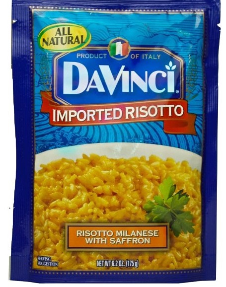 davinci risotto milanese with saffron